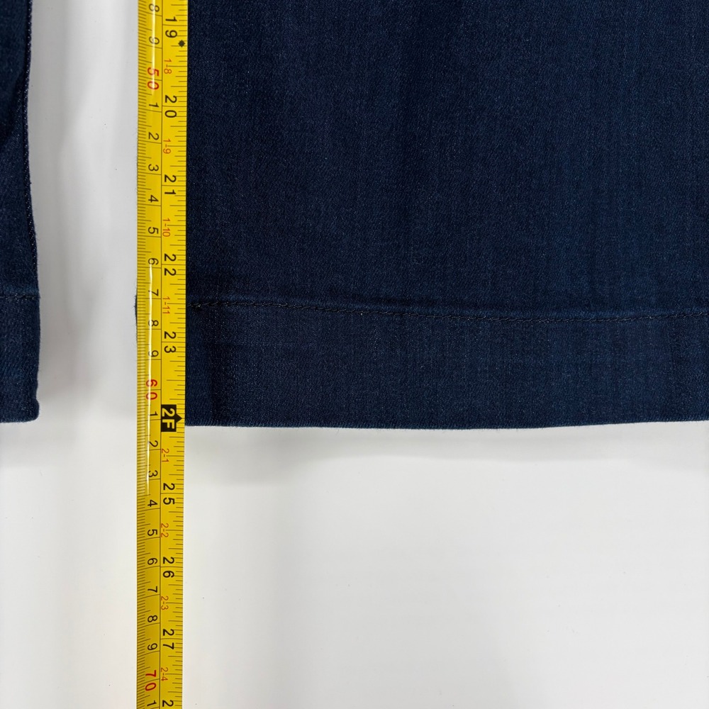 Maeve Anthropologie Colette Wide Leg Cropped Jeans Dark Wash Blue Size 31 - Picture 7 of 7